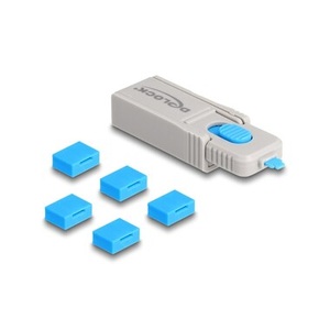 Delock, Delock USB-A Port Schloss 20923 Blau, Grau 20923