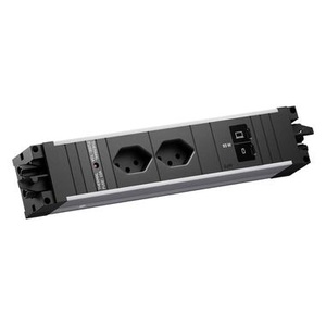undefined, Bachmann Einbausteckerleiste STEP ALU 2xCH 90° 1xUSB C/C 65W
