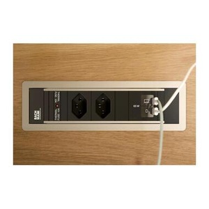 undefined, Bachmann Einbausteckerleiste POWER FRAME S 2xT13 1xUSB C/C 65W 0.2m