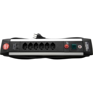 undefined, Brennenstuhl Premium-Alu-Line 6-fach USB C PD 30W USB A 18W 3 m
