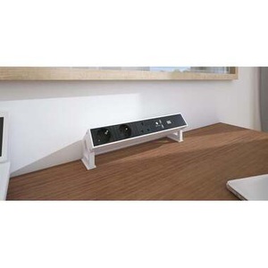undefined, Bachmann Tischsteckdosenleiste DESK2 2xT13 1xUSB C/C 45W 1xCM INOX