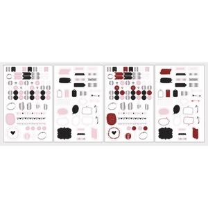 Rayher, Sticker Worte + Icons, 