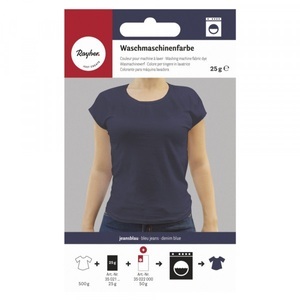 Rayher, Waschmaschinenfarbe, jeansblau, 25g, Waschmaschinenfarbe blau 25g