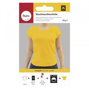 Rayher, Waschmaschinenfarbe, sonnengelb, 25g, Waschmaschinenfarbe gelb 25g