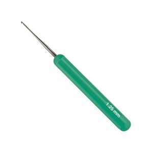 Comair, Comair Str&auml;hnennadel m. Halter 1,25mm, Comair Str&auml;hnennadel mit Halter 1,25 mm gr&uuml;n
