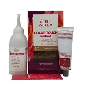 Wella, CT - Fresh Up Kit Pure Naturals 7/0 Medium Blonde, Wella Professionals Color Touch Fresh-Up Kits 7/0 Medium Blonde 130ml