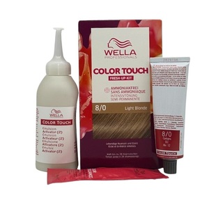 Wella, CT - Fresh Up Kit Pure Naturals 8/0 Light Blonde, Wella Professionals Color Touch Fresh-Up Kits 8/0 Light Blonde 130ml