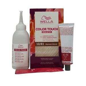 Wella, CT - Fresh Up Kit Pure Naturals 10/81 Platinum Blonde, Wella Professionals Color Touch Fresh-Up Kits 10/81 Platinum Blonde 130ml
