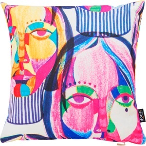 done.® Kissenhülle »Velour Print Women Faces«, (1 St.), Beidseitig bedruckte Kissenhülle