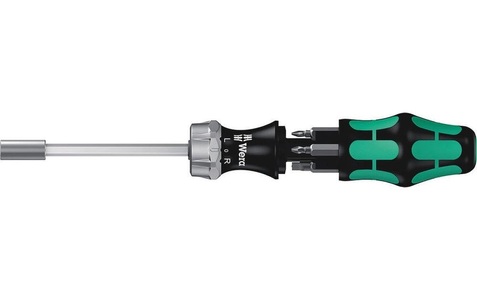 Wera, Werkstatt Ratschen-Schraubendreher Wera KK 27 RA 1 SB 1/4 (6.3 mm), Wera Schraubendreher »Wera Kraftform Kompakt 27 RA 1 SB«