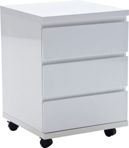 Mca furniture, MCA furniture Rollcontainer »RC«, Büroschrank rollbar, weiss hochglanz, MCA furniture Rollcontainer »RC«, Büroschrank rollbar, weiss hochglanz