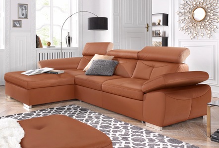exxpo - sofa fashion, exxpo - sofa fashion Ecksofa, wahlweise mit Bettfunktion und Bettkasten