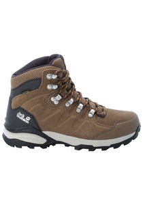 Jack Wolfskin, Jack Wolfskin Wasserdichte Frauen Wanderschuhe aus Leder Refugio Texapore Mid Women 42.5 braun brown / apricot, Jack Wolfskin Wasserdichte Wanderschuhe Damen Refugio Texapore Mid Women 42.5 brown / apricot brown / apricot