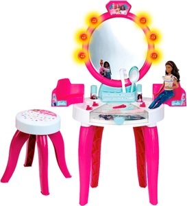 Theo Klein, Theo Klein Rollenspielzeug BARBIE BEAUTY STUDIO mit Licht und Zubehör, Klein Schminktisch »Barbie Schönheitsstudio mit Zubehör«, mit Licht- und Soundfunktion