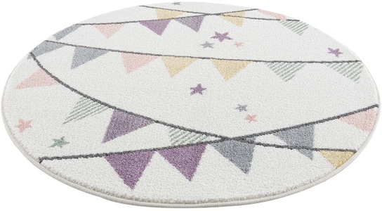 Carpet City Kinderteppich »Anime9381«, rund, 11 mm Höhe, pflegeleichter Spieleteppich, Kinderzimmer
