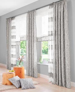 MY HOME, Raffrollo »Camposa«, my home, mit Klettband, my home Raffrollo »Camposa«, mit Klettband, Transparent, Voile, Polyester