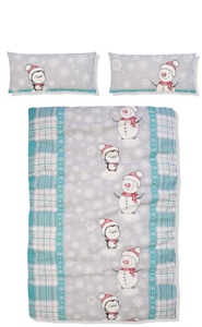 MY HOME, my home Bettwäsche »Snowman im winterlichen Design, aus 100% Baumwolle, Biber (Flannell) Qualität, Bett- und Kopfkissenbezug mit Reissverschluss, Bettwäsche Set unterstützt die Initiative Cotton made in Africa, Made in Green zertifiziert«, (2 t, my home Bettwäsche »Snowman im winterlichen Design, aus 100% Baumwolle, Biber (Flannell) Qualität, Bett- und Kopfkissenbezug mit Reissverschluss, Bettwäsche Set unterstützt die Initiative Cotton made in Africa, Made in Green zertifiziert«, (2 t
