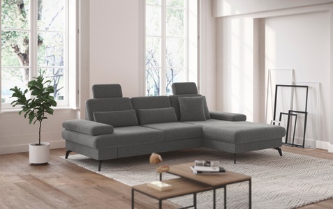sit&more Ecksofa »Morris L-Form inkl. Sitztiefenverstellung«, wahlweise mit Bettfunktion, Bettkasten und Armteilverstellung