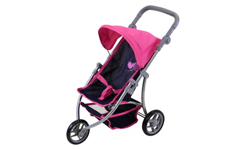 Knorrtoys, knorr® toys Puppenbuggy Jogger Lio flying hearts blue, Knorrtoys® Puppenbuggy »Lio - Flying Hearts Blue«