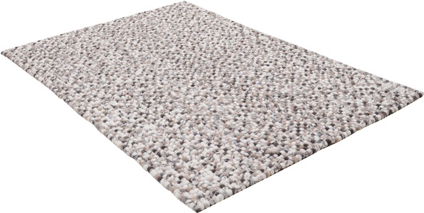 THEKO, Wollteppich, »Ballo«, THEKO, rechteckig, Höhe 22 mm, handgewebt, THEKO Wollteppich »Felty 2.2«, rechteckig, 22 mm Höhe, Filzkugel-Teppich, reine Wolle, handgefertigt