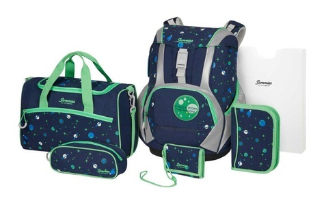 Samsonite, Samsonite Sammies Ergofit Set 2.0 - Space Glow - Schulranzen-Set (Mehrfarbig), 