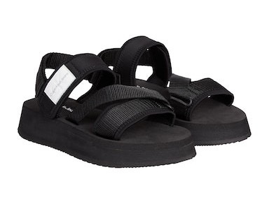 CALVIN KLEIN JEANS, Calvin Klein Jeans Damen Hohe Sandalette Schwarz, 