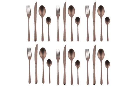 Sambonet, SAMBONET - Besteck-Set Taste 24-teilig, Kupfer, sambonet Besteck-Set »Taste«