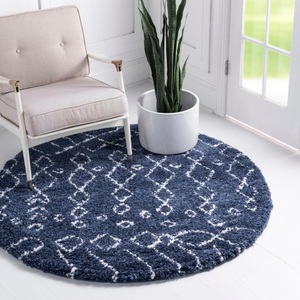 Myflair Möbel & Accessoires, Myflair Möbel & Accessoires Teppich »Temara Shag«, rund, 51 mm Höhe, Myflair Möbel & Accessoires Hochflor-Teppich »Temara Shag Lagerräumung«, rund, 51 mm Höhe, gewebt, Scandi Design, ideal im Wohnzimmer & Schlafzimmer