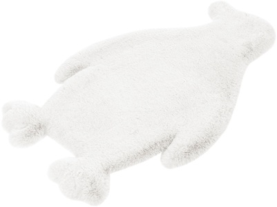 calo-deluxe, calo-deluxe Kinderteppich »Kids-550«, Motivform, 36 mm Höhe, Kunstfell, Motiv Pinguin, 