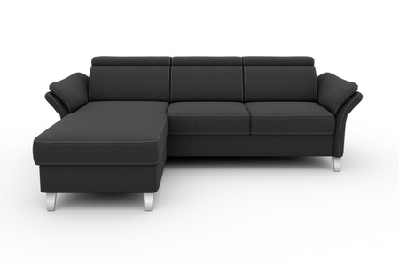 SIT&MORE, sit&more Ecksofa, sit&more Ecksofa »Vincenzo L-Form«, inklusive Kopfteilverstellung, wahlweise mit Bettfunktion, Bettkasten
