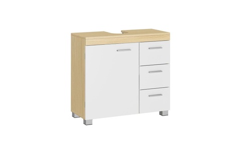 VASAGLE Badregal »64 x 70 cm Braun/Weiss«