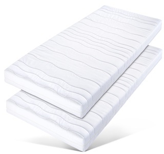 BeCo, Beco Komfortschaummatratze »Dura Flex KS (2er Set)«, 18 cm cm hoch, Raumgewicht: 28 kg/m³, (2 St.), passend zum Lattenrost-Doppelpack 