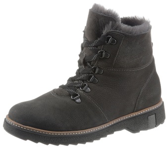 Waldläufer, Waldläufer Winterboots »HITOMI«, mit Lammfellfutter, H-Weite, Waldläufer Winterboots »HITOMI«, Outdoorboots, Schnürboots mit Lammfellfutter, H-Weite