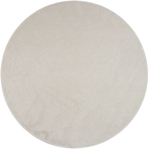 Paco Home Teppich »Porto 890«, rund, 9 mm Höhe, Kurzflor, Uni-Farben, ideal im Wohnzimmer & Schlafzimmer
