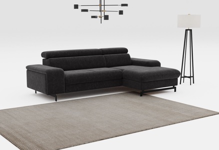 COTTA Ecksofa »Emma L-Form«, mit Kopfteilverstellung, wahlweise mit Bettfunktion & Bettkasten