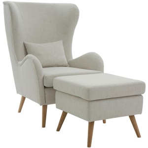 Guido Maria Kretschmer Home&Living, Guido Maria Kretschmer Home&Living Sessel »Salla«, wahlweise mit oder ohne Hocker, grosser Sessel: Masse B/T/H: 78/94/118 cm, Bezug auch in Luxus-Microfaser in Teddyfelloptik, Guido Maria Kretschmer Home&Living Sessel »Salla«, wahlweise mit oder ohne Hocker; grosser Sessel: Masse B/T/H: 78/94/118cm