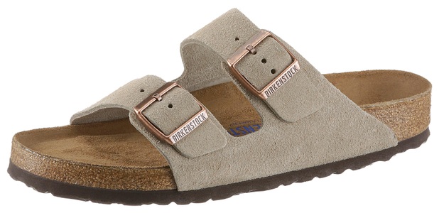 Birkenstock, Birkenstock Pantolette »Arizona«, Birkenstock - Arizona R-46, für Herren, Beige, Größe 46