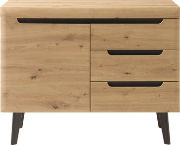 INOSIGN, INOSIGN Sideboard »Torge«, INOSIGN Sideboard »Torge, Anrichte, Kommode, Schubladenschrank«, (1 St.), abgeschrägte Füsse, drei Farben, Scandi Design, 107 cm breit