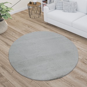 PACO HOME, Paco Home Teppich »Soft 380«, rund, 22 mm Höhe, Kuschelteppich - besonders weich, Uni-Farben, ideal im Wohnzimmer & Schlafzimmer, Paco Home Fellteppich »Kunstfell Soft 380«, rund, 14 mm Höhe, Langflor, Kuschelteppich - besonders weich, Uni-Farben