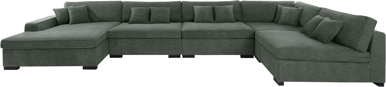 Guido Maria Kretschmer Home&Living, Guido Maria Kretschmer Home&Living Wohnlandschaft »Skara XXL«, Lounge-Sofa XXL mit Federkern-Polsterung, in vielen Bezugsvarianten, auch recycelt, Home affaire Wohnlandschaft »Skara XXL U-Form« Lounge-Sofa XXL mit Federkern-Polsterung, in vielen Bezugsvarianten