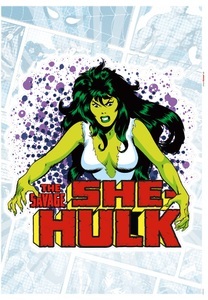 Komar, Komar Wandtattoo »She«, (1 St.), 50 x 70 cm, Komar Wandtattoo »She-Hulk Comic Classic - Grösse 50 x 70 cm«, (1 St.), selbstklebend, Wandsticker, Kinderzimmer