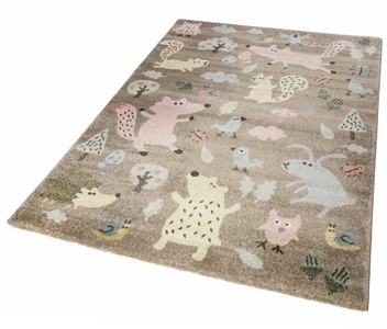 Sigikid, Kinderteppich, »Forest«, Sigikid, rechteckig, Höhe 13 mm, maschinell gewebt, Sigikid Kinderteppich »Forest«, rechteckig, 13 mm Höhe, Wald Tiere Design, Kurzflor