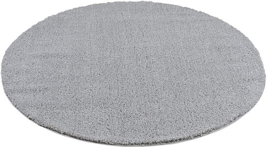 Carpet City, Carpet City Hochflor-Teppich »Plainy«, rund, 30 mm Höhe, Polyester, Langflor Uni Taupe, Wohnzimmer, Carpet City Hochflor-Teppich »Plainy«, rund, 30 mm Höhe, Shaggy Polyester Teppich, besonders weich, Uni Farben