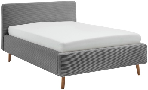 Novel - Bett MATTIS_8096 - grau - Textil - 140x200