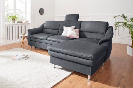 SIT&MORE, sit&more Ecksofa, sit&more Ecksofa »Cardoso L-Form« mit Federkern, wahlweise mit Bettfunktion