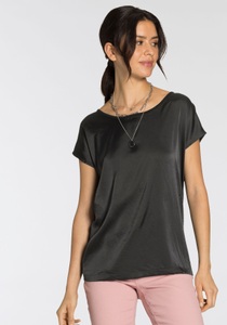Laura Scott Shirtbluse, aus Satin und Jersey - NEUE FARBEN