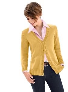 CASUAL LOOKS, Casual Looks Strickjacke in »fully fashioned«-Verarbeitung, 