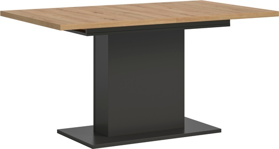 INOSIGN Esstisch »Motus, ausziehbar 150 -190 cm, inklusive 40 cm Einlegeplatte«, (Set, 1 St.), Säulengestell mit Bodenplatte, Tisch, Küchentisch, Esszimmer, Küche