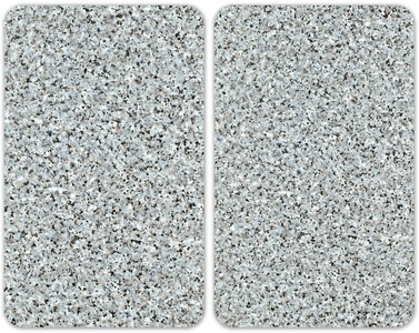 Wenko, 2er-Set Herdabdeckplatten ´Granit-Optik´ Wenko Granit-Optik, WENKO Herd-Abdeckplatte »Universal Modell Granit«, (Set, 2 tlg.), Herdabdeckung für alle Herdarten, kratzfest, mit rutschfesten Füssen