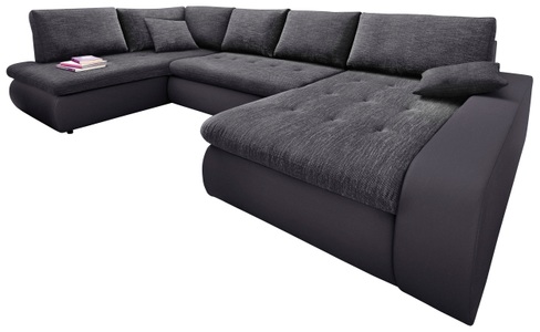 TRENDMANUFAKTUR, TRENDMANUFAKTUR Wohnlandschaft, wahlweise mit Bettfunktion, TRENDMANUFAKTUR Wohnlandschaft »Indie, toller Sitzkomfort, aufwendige Detailverarbeitung, U-Form«, wahlweise mit Bettfunktion